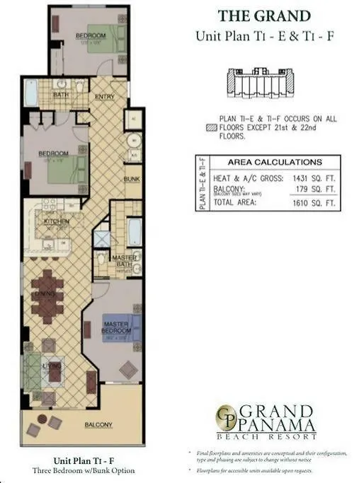 Grand Panama 1-1201 3-Bed Villa Panama City Beach 0*,  United States